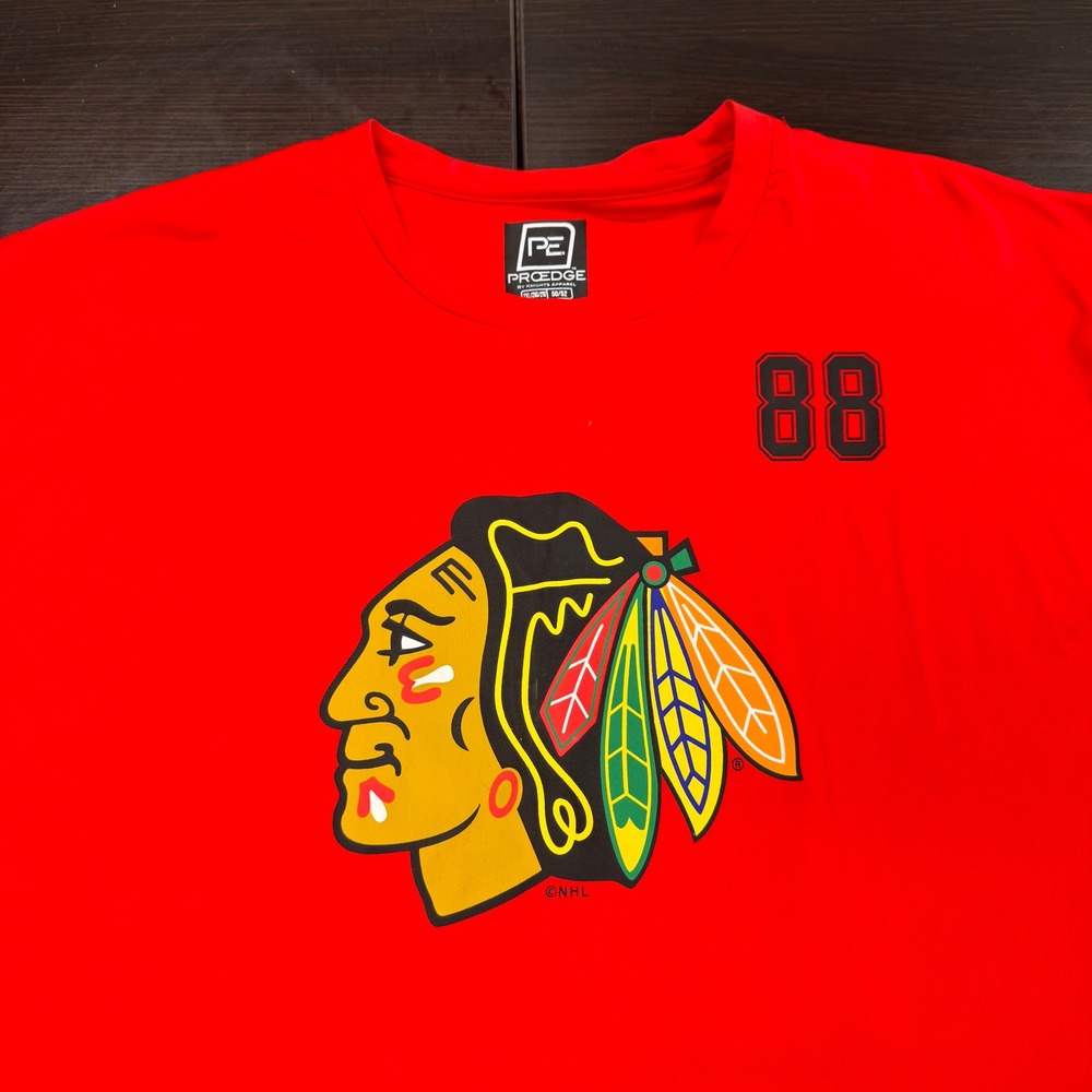 Proedge Chicago Blackhawks Kane 88‎ NHL Hockey T-Shirt Jersey Red 2XL - Picture 3 of 6